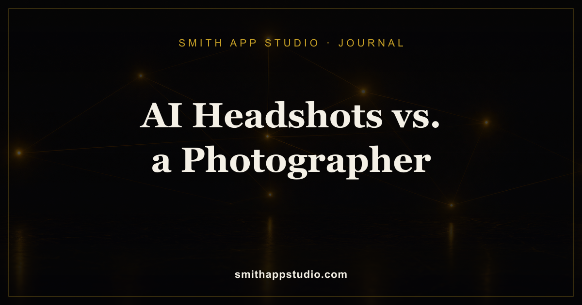 AI Headshots vs. a Photographer: What's Actually Different in 2026