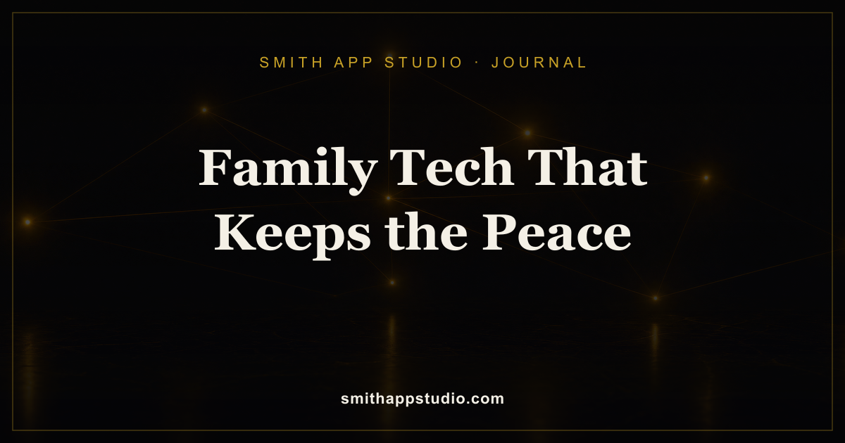 Family Tech That Keeps the Peace: Co-Parenting and Caregiving Tools