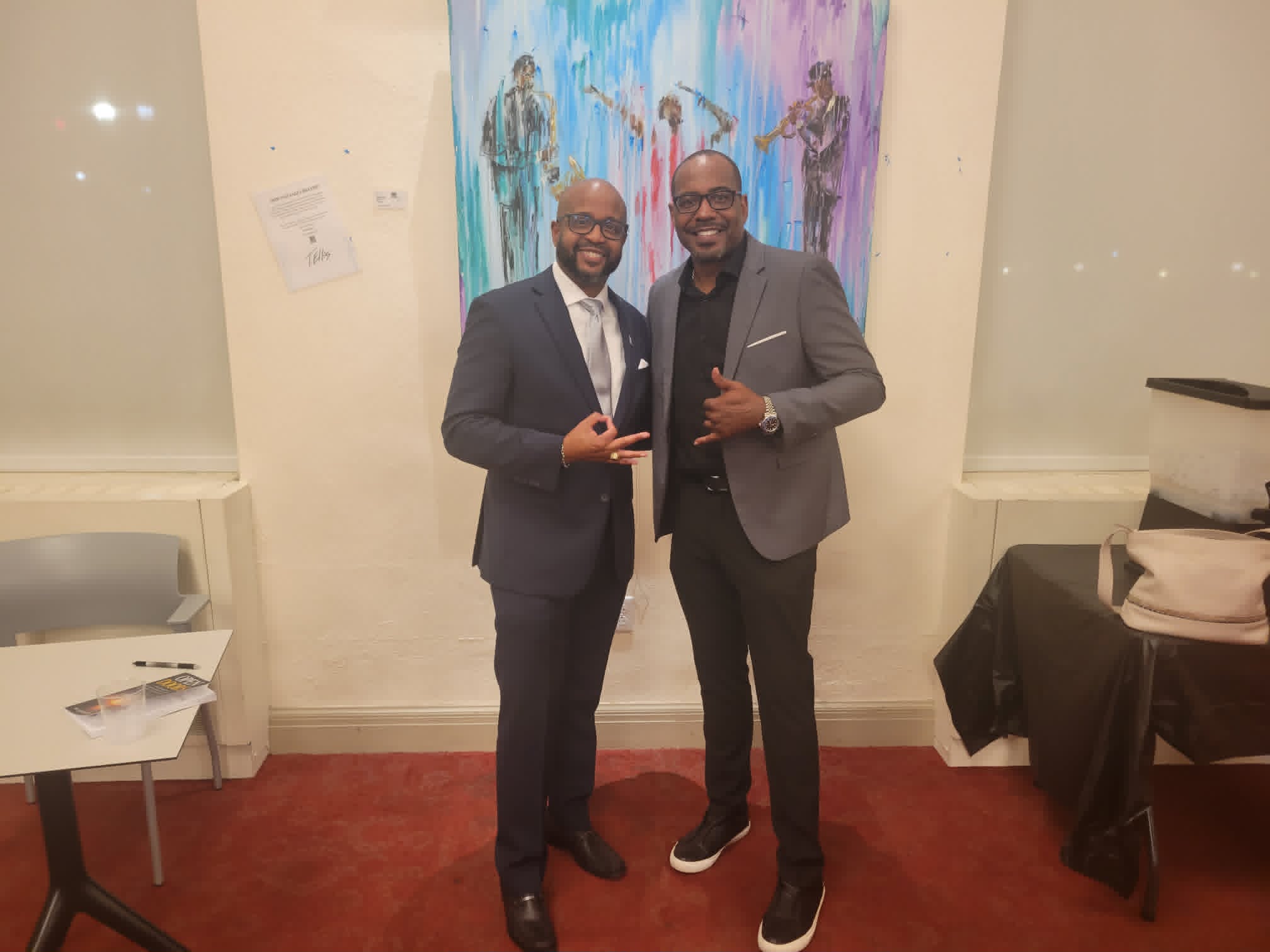 Dr. Maasi J. Smith with Dr. Kester Crosse at the Open Doors launch